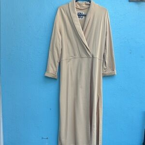 Peace Love World Beige Long Sleeve Jacket